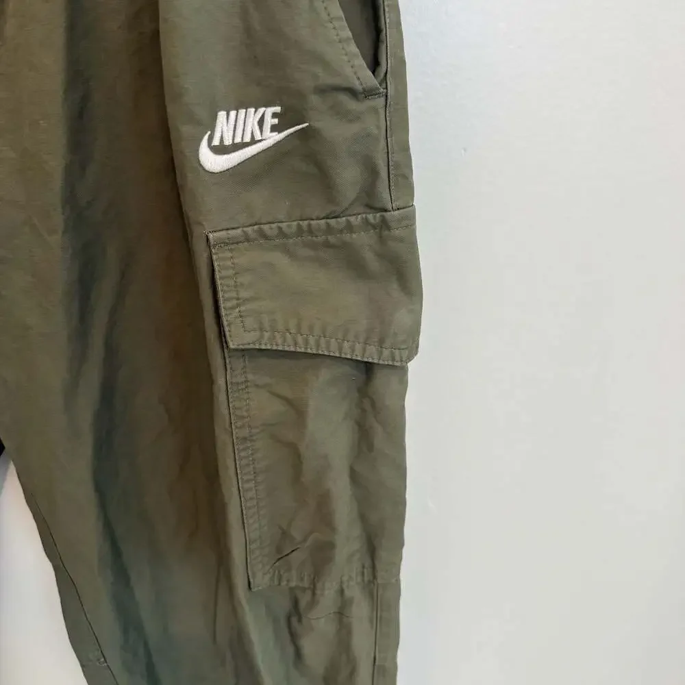 Nike Sportswear Men's Unlined Woven Utility Cargo Pants Olive Green - Picture 4 of 6